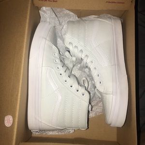 White Hightop Vans
